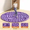 Tablero Circular de Acupresión para Trotar Ultra-Lento TPE Ampliado y Engrosado Esterilla de Masaje de Pies para el Hogar Dispositivo de Salud para Fitness Deportivo
