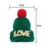 Bufanda Mini de Hilo Navideña, Gorro Navideño, Muñeca DIY, Botella de Vino, Decoración para Bebidas, Accesorios para Muñecas, Mayoreo
