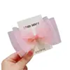 Grampo de Cabelo Infantil Novo Estilo Lindo Fio Fio Laço Tiara Grampo de Cabelo Fada Delicada Xadrez Top Clip com Vestido Acessório de Cabeça