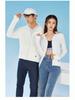 Nueva Ropa de Verano de Alta Venta Lisa Anti-Quemaduras Solares, Ropa de Seda de Hielo Ligera y Transpirable de Secado Rápido para la Piel con Bordado Estampado para Uso al Aire Libre