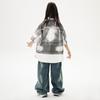 Ropa Moderna para Niños de Danza Urbana, Trajes Hip-Hop para Niños, Ropa de Actuación, Camisas Holgadas de Verano con Bloques de Color para Niñas, Ropa de Actuación Callejera