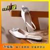 Zapatos de Mujer de Moda Versátiles de Celebridad de Internet 2025 Nuevo Modelo de Verano Wanda Liquidación Zapatos Slingback de Alto Valor Estilo Francés