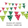 Bandeiras de Natal, bandeiras de cordão para parede de fundo com atmosfera de feriado transfronteiriça, bandeiras decorativas penduradas de Natal, bandeiras de decoração de local atacado