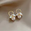 Brincos de Flor Dopamina Estilo Férias Femininos Verão Doce Elegante Versátil Sentido de Alto Padrão Brincos com Pino de Prata 925