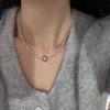 Design sentido nicho colar brilhante quebrado colar de prata luz de luxo pérola frisada clavícula cadeia design sentido personalidade colar