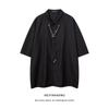 Camisa de cinco quartos manga masculina moda juvenil diária artística novo padrão japonês moda primavera moda Harajuku