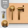 Cerradura de puerta mecánica anti-retroceso de estilo francés de lujo ligero moderno para dormitorio, manija de puerta silenciosa simple para habitación de niños y habitación de ancianos en interiores
