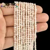 Pérolas barrocas polidas em ambos os lados de 2-3mm/3-3.5mm com furos horizontais e verticais, acessórios para joias DIY e itens decorativos