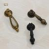 Jingmao Hardware Decoración para el Hogar Anillo Estilo Europeo Anillo de Elevación Negro Anillo para Cajón Anillo de Tirador de un Agujero Manija para Puerta de Gabinete