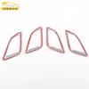 Adecuado para S7 manija interior trasera anillo brillante S7 galvanizado plata mate manija de puerta de coche manija de reposabrazos manija de agarre parche decorativo