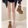 Botines Cortos de Alta Gama, Modernos y Versátiles para Mujer, Nuevos Modelos Otoño e Invierno, Botas Martin con Suela Gruesa que Aumentan la Altura, Botines Cortos Adelgazantes para Mujeres Bajitas