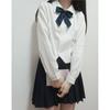 Camisa de Uniforme JK Original Genuina Primavera y Otoño Nueva Camisa Básica Top Corto Plisado de Órgano