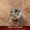 Quemador de Incienso Tetera Pipa Transfronterizo Quemador de Aromaterapia Quemador de Incienso de Aleación Quemador de Incienso Disco Xiangyun Aromaterapia para el Hogar Interior Loto