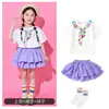 Traje de Animación para el Día del Niño en Jardín de Infancia, Conjunto Fresco con Estampado de Corbata, Uniforme de Clase para el Día Deportivo de Primaria