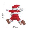 Decoração de bolo de Natal 2024 urso coelho cartão anel de grama folhas chuva seda véspera de Natal festa de feriado plug-in