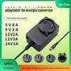 Adaptador de CA Multifuncional Substituível DC5V4A 9V3A 12V2A/3A 24V1 Fonte de Alimentação para Massageador Motorizado