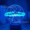 Luz nocturna 3D de Avatar transfronteriza puntual el último gas creativo usb táctil colorido control remoto lámpara de escritorio led