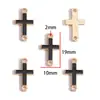 Aleación Joyería de Goteo de Aceite Accesorios Colgante Doble Cruz Colgante Decorativo para Pulsera Llavero DIY W666