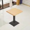 Mesa de jantar retangular comercial para hot pot, chá de leite, café, restaurante, lanchonete e conjunto de mesa e cadeira para restaurante de fast food