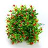 Venta al por mayor mini flor artificial planta verde en maceta planta decorativa flor pequeña de plástico grano único de Milán