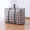 Bolsa acolchoada tecida bolsa de mudança bolsa de embalagem bolsa de mudança organizador de colcha à prova de poeira à prova de umidade bolsa de armazenamento para dormitório estudantil