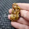 Pingente de jade Buda Guanyin de pedra Olho de Tigre, pingente de garra de gato paisagem Dragão do zodíaco de pedra Olho de Tigre, pingente de colar de jade
