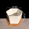 Macetas para Suculentas Macetas de Cerámica para Suculentas Macetas de Porcelana Blanca Macetas Simples Hechas a Mano Plantas Suculentas Flores Pequeñas Huaishai
