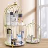 Rack de Armazenamento de Cosméticos de Marca de Luxo Leve para Mesa de Trabalho Mesa de Trabalho Mesa de Trabalho Bandeja de Luxo Leve para Maquiagem Loção Perfume Atacado