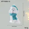 Decoraciones Navideñas Adornos para Árbol de Navidad Azules Animales de Dibujos Animados Ángeles Colgantes Decorativos Pequeños