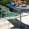 Banca de Metal para Exterior Mesa y Silla para Villa Taburete para Cambiarse los Zapatos Banca Sencilla para Patio Aleación de Aluminio Jardín Hogar Mesa y Silla para Comedor