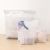 Bolsas con Cremallera para Ropa, Bolsas de Embalaje de Plástico Translúcido CPE, Etiquetas de Advertencia Transfronterizas, Ropa Interior, Ropa para Niños, Suéteres, Bolsas Transparentes de PE