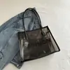 Bolsa Transparente de Gran Capacidad de Moda para Madre e Hijo, Nueva Bolsa de Gelatina de Verano de Moda, Bolso de Hombro Tote, Bolso de Mano