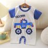 Nova roupa de verão bebê recém-nascido algodão de manga curta fino Open-end romper bebê one-piece romper
