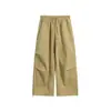 Pantalones de Cuadros Retro para Mujer, Marca de Tendencia Estilo Americano, Pantalones de Pierna Ancha con Pinzas, Pantalones Casuales de Paracaídas a Cuadros Adelgazantes para Primavera y Verano