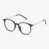 Gafas de Miopía de Color Cambiante Tiandish Hechas Sencillamente para Mujer de Alto Valor Estudiantes Resistentes al Blanco Marco Redondo Azul Rayos Azules Marco Plano