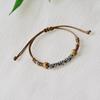 Estilo Antigo Artístico Trançado Vazado Xiangyun Liga Cerâmica Pulseira Feminina Estilo Étnico Ajustável Novo Estilo Chinês Corda de Mão Joia