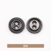 Botones para Camisa de Dos Ojos Gear Edge Metal Abrigo de Lana Chaqueta Traje Formal Botones Accesorios de Ropa Jinda