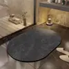 Alfombra Sencilla para Piso de Baño, Absorbente de Agua, Antideslizante, Resistente a Manchas, Alfombra para Entrada de Dormitorio, Alfombra de Baño, Alfombra para el Hogar, Lodo de Diatomeas Impreso al por Mayor