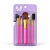 Set de Pinceles de Maquillaje Mango Cuadrado de Comercio Exterior Set de 8 Piezas Pincel Herramientas de Belleza Pincel para Rubor Pincel para Sombras de Ojos Pincel para Cejas Pincel para Corrector