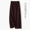 Pantalones Casuales de Pierna Ancha para Mujer 2026 Nuevo Verano Delgados de Cintura Alta Adelgazantes Sueltos Perezosos Versátiles Caída Suelta Pantalones de Cintura Alta