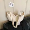 Bolsa Feminina 2026 Nova Verão Estilo Coreano Tendência Bolsa de Ombro Transversal Casual Leve Nylon Simples Bolsa Dumpling