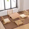 Mesa Quadrada Pequena de Tatami, Mesinha de Centro Pequena Estilo Japonês, Mesa para Varanda de Casa e Janela Saliente, Mesa Baixa Estilo Zen, Mesa Quadrada para Chá, Mesa Kang