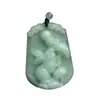 Colar com pingente de imitação de jade cor de jade doze signos do zodíaco Pingente seguro da sorte da sorte unissex