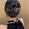 Super Flash borla de mariposa campanillas de viento clip giratorio pinza para el pelo temperamento femenino cuchara trasera recogido de pelo artefacto para el pelo accesorios para el cabello tocado