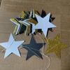 Decoração de quarto estilo ins Guirlanda de estrelas Decoração de casamento Guirlanda de estrela de cinco pontas Layout de festa de aniversário Bandeira de puxar