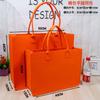 Bolsa de feltro bolsa personalizada faça você mesmo bolsa tote fashion nova bolsa de compras de feltro grosso grande capacidade