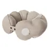 Almohada inflable de viaje portátil soporte para el cuello almohada presionar para inflar almohada en forma de U turismo hombro cuello almohada de cuello plegable almohada para avión