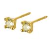 Pendientes de Plata de Ley S925 con Piedra de Nacimiento de Diciembre, Clavos Minimalistas, Pendientes Unisex de Gama Alta de Nicho, Circonita al por Mayor