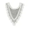 Bordado de encaje soluble en agua DIY cuello ribete de encaje hueco cuello falso decoración de suéter cuello versátil parche de cuello trasero