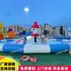 Equipamento de parque aquático inflável grande móvel para exterior combinação de escorrega aquático infantil fabricante de piscina inflável